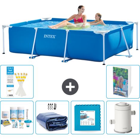 Rechteckiger Frame Pool - 220x150x60 cm - 7-teilig S14