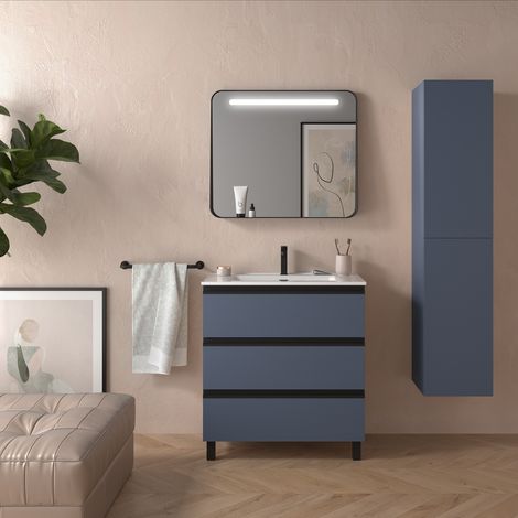 Schrank SPIRIT 800 3 Metallauszug mit Softeinzug NIGHT BLUE 797 x 810 x 450 mm (1/3)