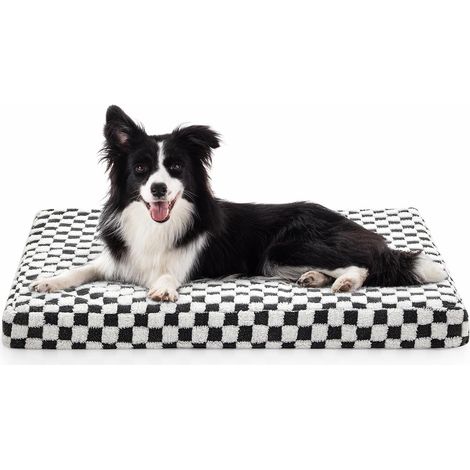 Lit orthopédique chien mousse mémoire lavable gris (1/5)