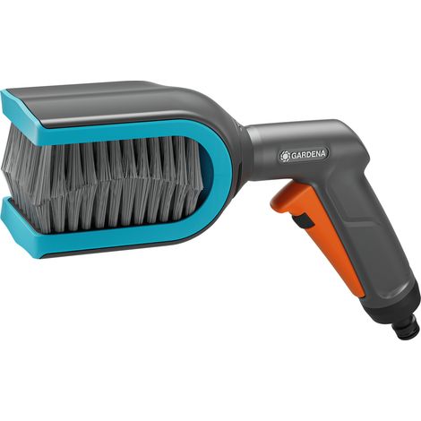 GARDENA Spazzola per tende veneziane Cleansystem, ideale per pulire i listelli, collegabile al tubo da giardino, testa ruotabile di 90° (18850-20) (1/5)