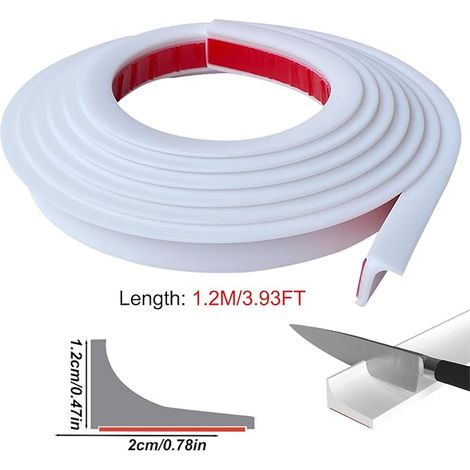 Joint pour Douche 1.2M Seuils de Douche Barriere de Douche Anti Débordement (1/4)