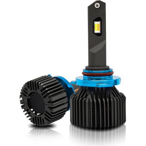 9005/HB3 IP67 Wasserdichte LED-Scheinwerferlampen für Autos, 3000K/4300K/6000K, 200W, 40.000lm, leistungsstarke Beleuchtung, 2er-Pack (1/4)