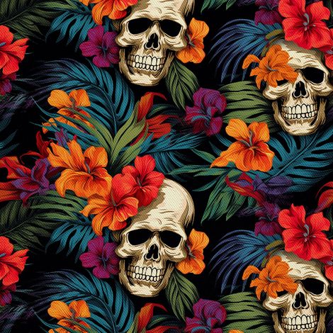 Tela Oxford decorativa para exteriores - Motivo de calavera I DX4754 (1/5)