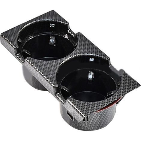 1 set. Color: Carbon fiber black. Material: ABS. Car center console cup holder, bottle holder, and coin purse. (1/5)