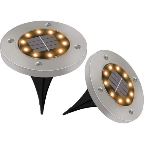 Lumière Solaire Extérieur 6 Pack 10 LED Lampe Solaire Sol étanche IP65 Spot Solaire Extérieur-Fei Yu (1/5)