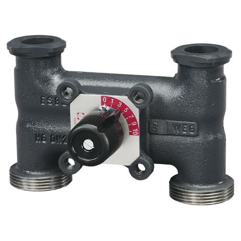Esbe 4-Wege-Mischer HG mit Pumpenflansch, 4 HG 25-125 Bypass, Anschluss DN 25, 11/2", Kvs m³/h 10,0