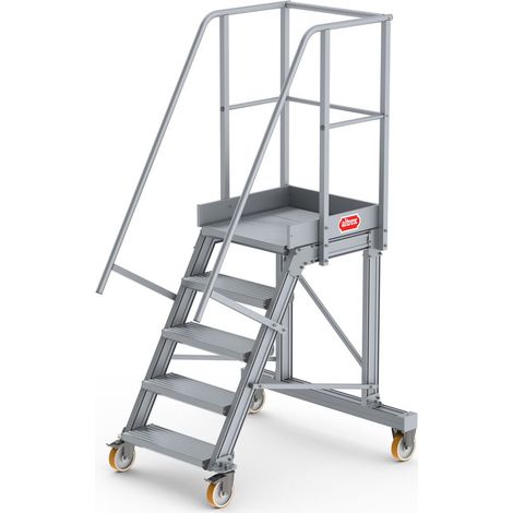 Altrex Podesttreppe fahrbar 60° 5 Stufen
