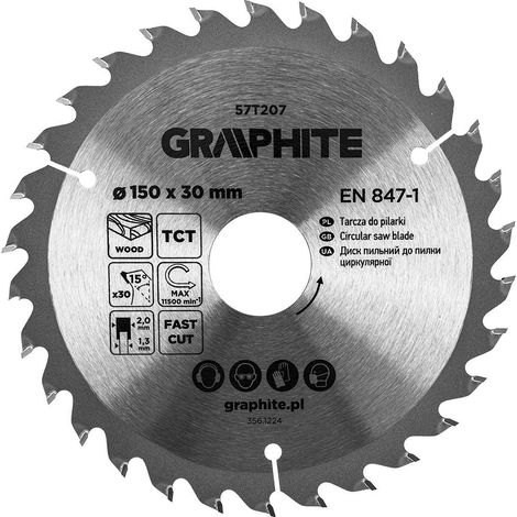 Scie à main graphite 57t207 150 mm 30 dents