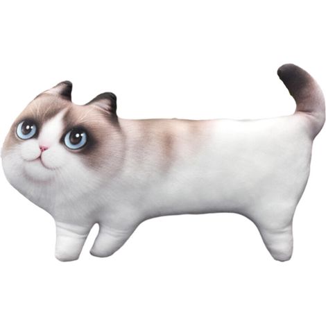 Cuscino in cotone con stampa di gatto, cuscino giocattolo - gatto 45x29