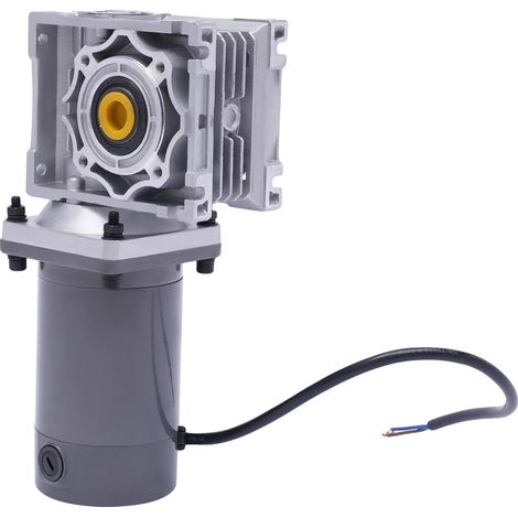 Riduttore di velocità a vite senza fine, coppia elevata, motoriduttore elettrico, argento, 12V (1/2)
