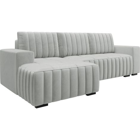 Sofá rinconero Columbus 154, Manila 14, Función de descanso, Almacenaje, 240x140x85cm, 0