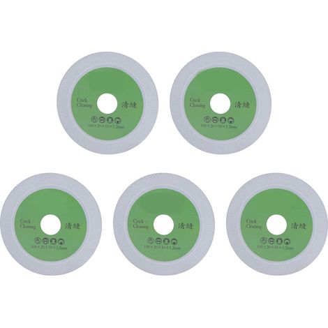 5-teiliges Diamantsägeblatt-Set zum Reinigen und Schlitzen von Rissen in Porzellan- und Keramikfliesen (100 x 20 x 10 x 1,2 mm) (1/5)