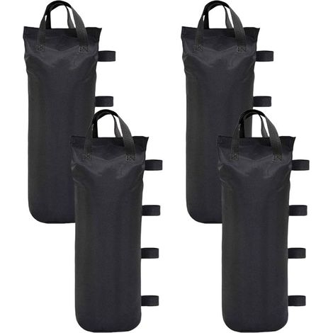 Lot de 4 sacs de sable pour tonnelle, sacs de sable pour tente, poids de qualité industrielle pour pieds de tonnelle, sacs de sable pour toutes les tentes dépliantes, auvent, terrasse extérieure (1/5)