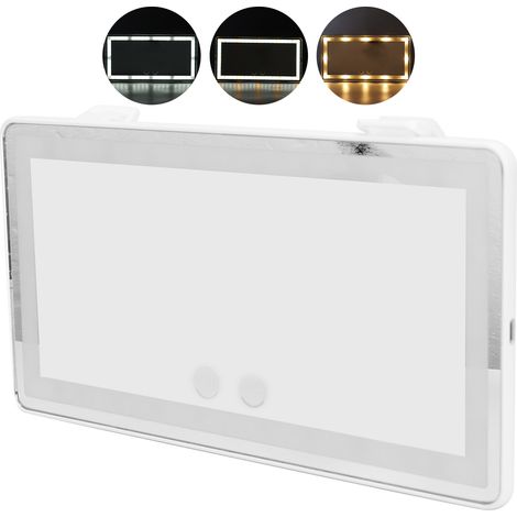 Miroir de maquillage de table avec éclairage LED tactile, miroir cosmétique anti-éblouissement pour coiffeuse, rétroéclairage solaire, accessoire beauté, utilisation à domicile (1/5)
