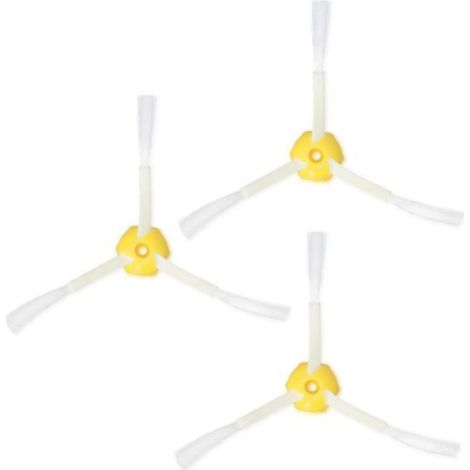 Kit d'accessoires - - iRobot Roomba 800/900 - 3 brosses latérales - Blanc - Compatible robot (1/4)