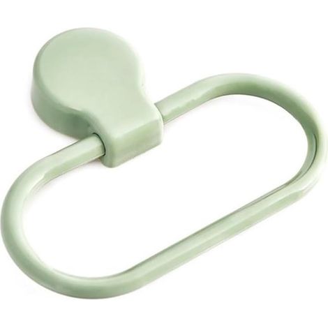 Robusto portasciugamani autoadesivo per il bagno: portasciugamani verde, anello portasciugamani per il bagno (1/5)