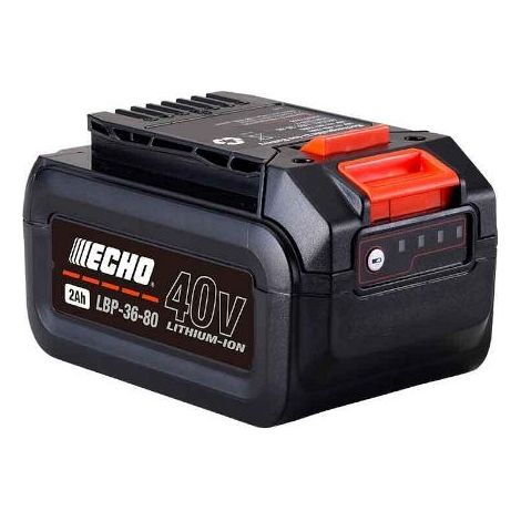 Echo – Batterie lithium-ion 40V 2Ah – Compatible avec gamme Garden+ – Temps de charge 46min à 80% – Idéale pour tronçonneuses et taille-haies