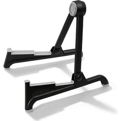 Support de guitare pliable, léger et stable, pour guitares acoustiques, basses et électriques, sur pied, portable pour les voyages, en nylon, compatible avec différents types de guitares. (1/5)