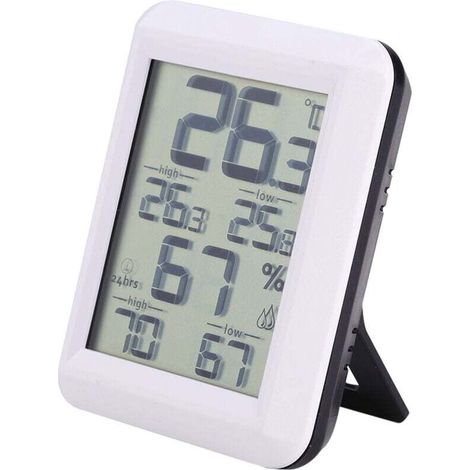 Hygromètre numérique intérieur, thermomètre et moniteur d'humidité avec jauge de température et d'humidité. Idéal pour surveiller le confort dans les pièces.