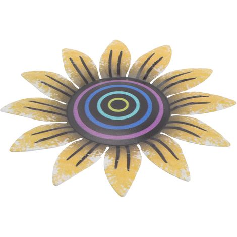Wanddekoration aus Eisen in Blumenform Hängender Wandschmuck