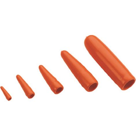 Capuchon d'extrémité Penta, diamètre interne: 10mm, Matériau isolant flexible, Orange ( Prix pour Paquet de 10 )