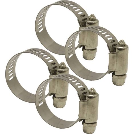 LOT DE 4 COLLIERS DE SERRAGE INOX RENSON