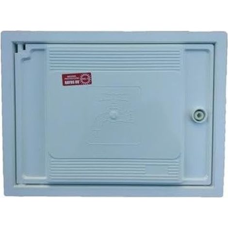 Suinga – Porte comptoir en PVC blanc haute résistance – Dimensions 30x40cm – Mécanisme de fermeture sécurisé – Résistante à la corrosion et aux chocs