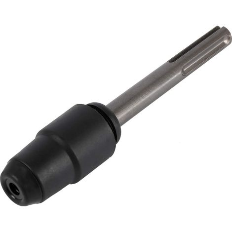 Adaptateur Convertisseur SDS-Max vers SDS-Plus avec Mandrin - Raccord Embout Prise pour Marteau Perforateur/Piqueur - avec Couvercle de Protection Contre la Poussière 121009