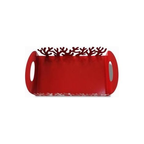 Vassoio ferro corallo, 41x20x6,5 cm (kit da 3)