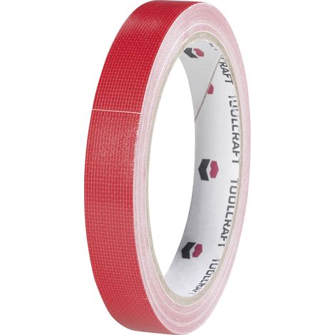 TOOLCRAFT HEB19L10RC HEB19L10RC Gewebeklebeband HEB19L10RC Rot (L x B) 10 m x 19 mm 1 St.