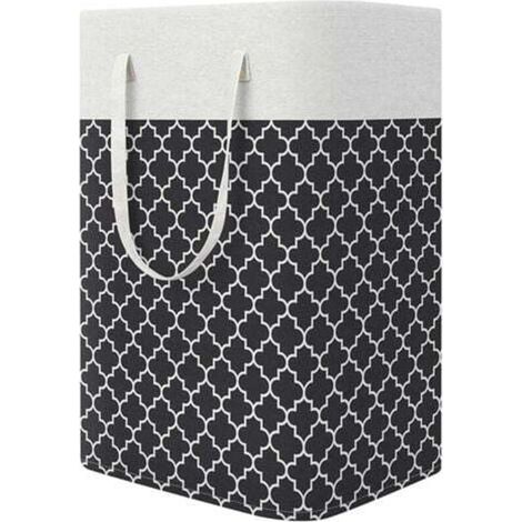 Panier à linge, grand panier à linge, panier de rangement de 75 litres, panier à linge pliable en tissu (1/4)
