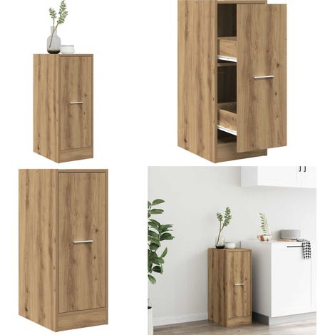 Armoire d'apothicaire chêne artisanal bois d'ingénierie - Armoire à pharmacie - Armoire de rangement (1/5)