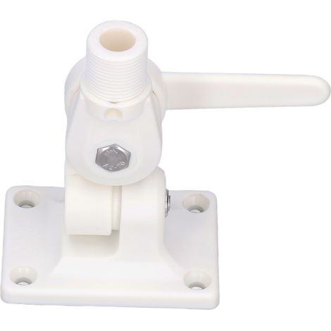 Support d'antenne marine multifonctionnel réglable en ABS à double axe avec base à cliquet pour bateaux (1/5)