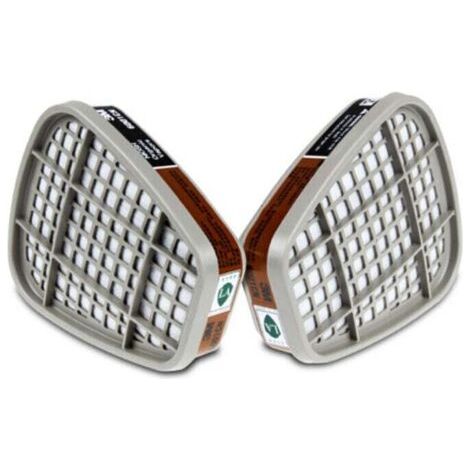 Filtre 6001CN Cartouche A2 pour Respiratoire Serie 6000 – 2 Cartouches (1 Paire)