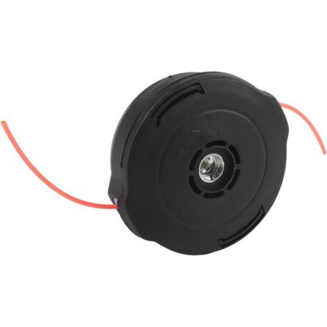 Tête de débroussailleuse avec bosse et alimentation M8 x 1,25 filetage gauche pour modèles XRU11Z XRU12 XRU04Z Facile à installer Construction en nylon ABS Noir (1 pièce) - 1pcs (1/5)