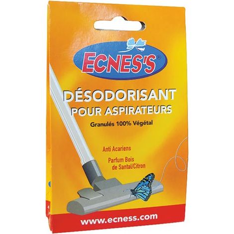 ECNESS - Désodorisant aspirateur anti-acariens x 4 sachets