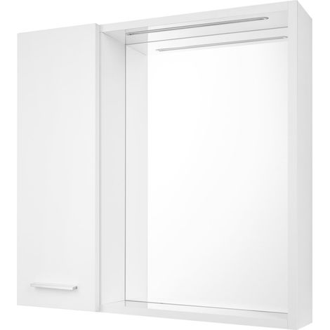 ZOJA/KERAMIA FRESH STRIP Armoire de toilette LED, 60x60x14cm, gauche, blanc (1/5)