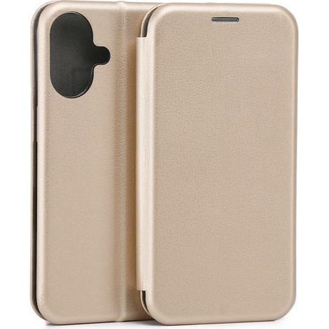 Funda tipo libro Beline Gold para iPhone 16