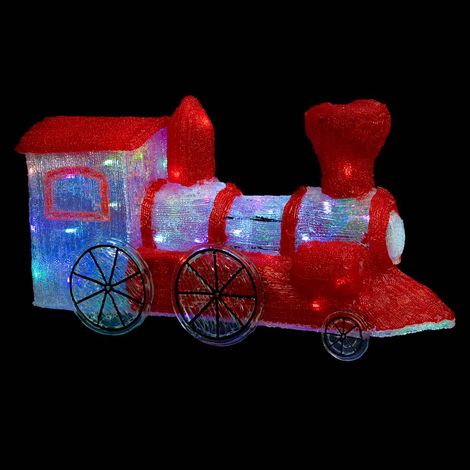 Déco de Noël Locomotive lumineuse 90 LED à variation de couleurs L 67 x H 36 cm - Feeric Christmas