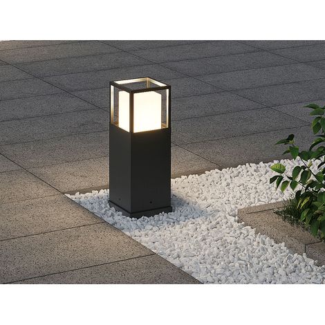 LED Sockelleuchte WITHAM in Anthrazit, Lichttemperatur einstellbar, Höhe 40cm