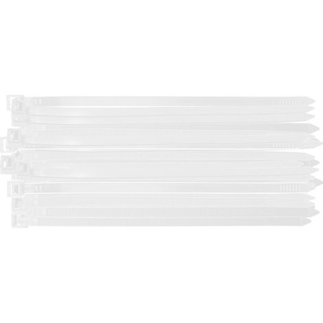 Bridas para cables Extreme de 7,6 × 200 mm, blancas, 50 unidades. (1/5)