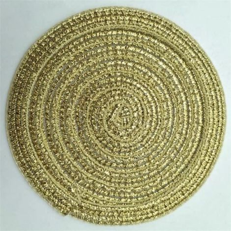 1 Set de table Rond Coton Antidérapant Blanc 11cm Cuisine Salle à manger