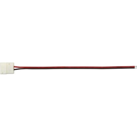 Cable con 1 conector push para banda de LED flexible - 8 mm - 1 color