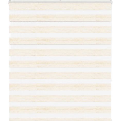 Doppelrollo Marmorbeige 125x150cm Stoffbreite 120,9 cm Polyester