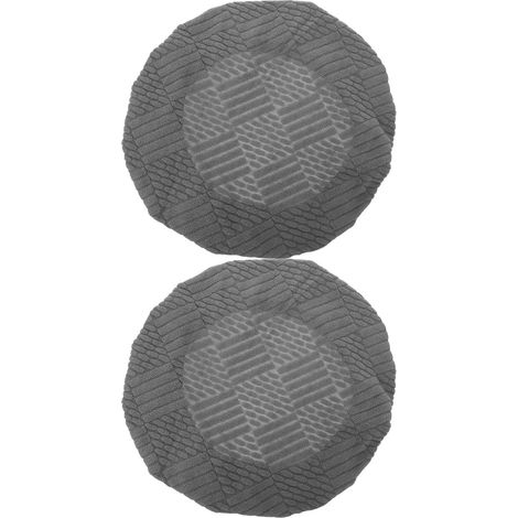Housses de Siège Rondes pour Tabourets de Bar 2pcs en Tissu Extensible Polyester Antidérapant pour Chaise de Coiffeuse et Tabouret à Domicile ou Comptoir Commercial (1/5)