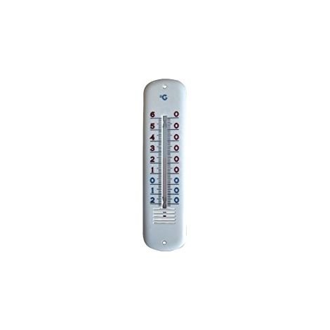 Termómetro de plástico, 19 cm, blanco
