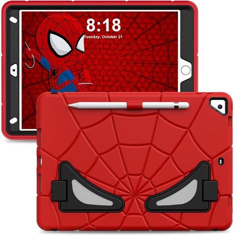 Étui pour enfants compatible avec iPad 9e génération, iPad 8e/7e génération, étui avec support robuste pour iPad 10,2 pouces, étui résistant aux chocs pour iPad 10,2 pouces… (1/5)