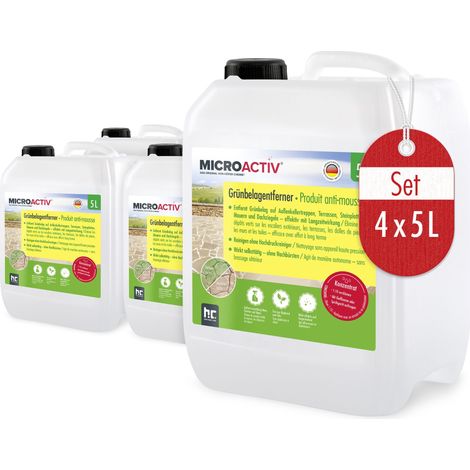 4x 5 L Bayzid® Steinreiniger / Grünbelag-Entferner