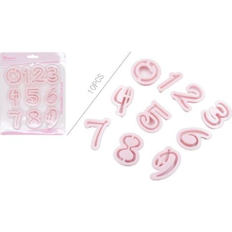 Kaela - Kit 10 Stampi Numeri Indipendenti Per Cioccolatini Torte Pasta Di Zucchero 99021 -