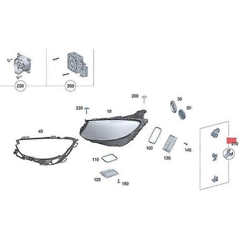 A2138202300 Reparatursatz für linke Scheinwerferhalterung für Mercedes-Benz E W213 W238 (2016–2020)